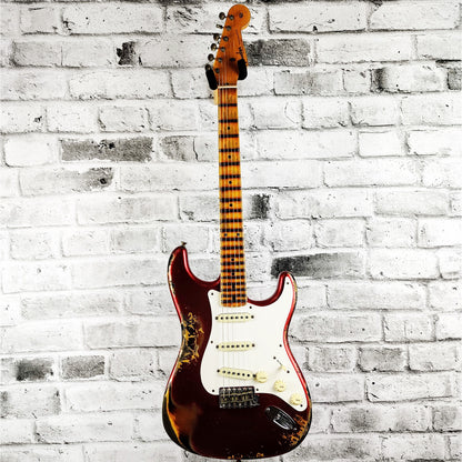 Fender Custom Shop Ltd 56 Stratocaster Heavy Relic – Super Faded Aged Candy Apple Red over 2-Tone Sunburst