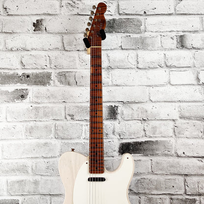 Fender Custom Shop S20 1955 Limited Edition Telecaster Journeyman Relic, Roasted Flame Maple Fingerboard – Aged White Blonde
