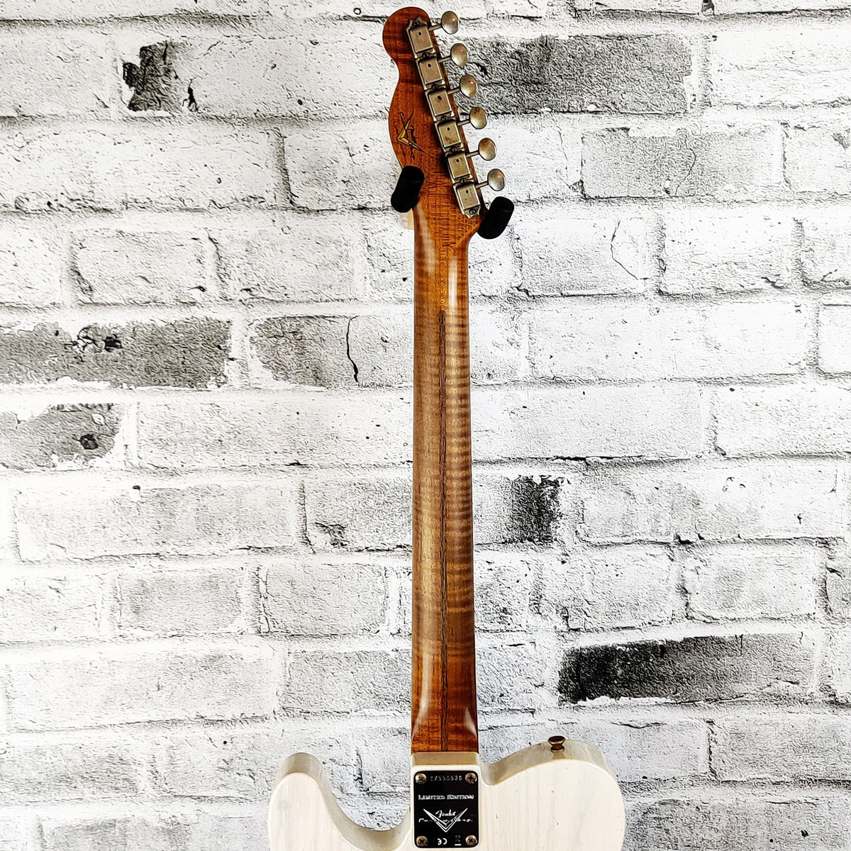 Fender Custom Shop S20 1955 Limited Edition Telecaster Journeyman Relic, Roasted Flame Maple Fingerboard – Aged White Blonde