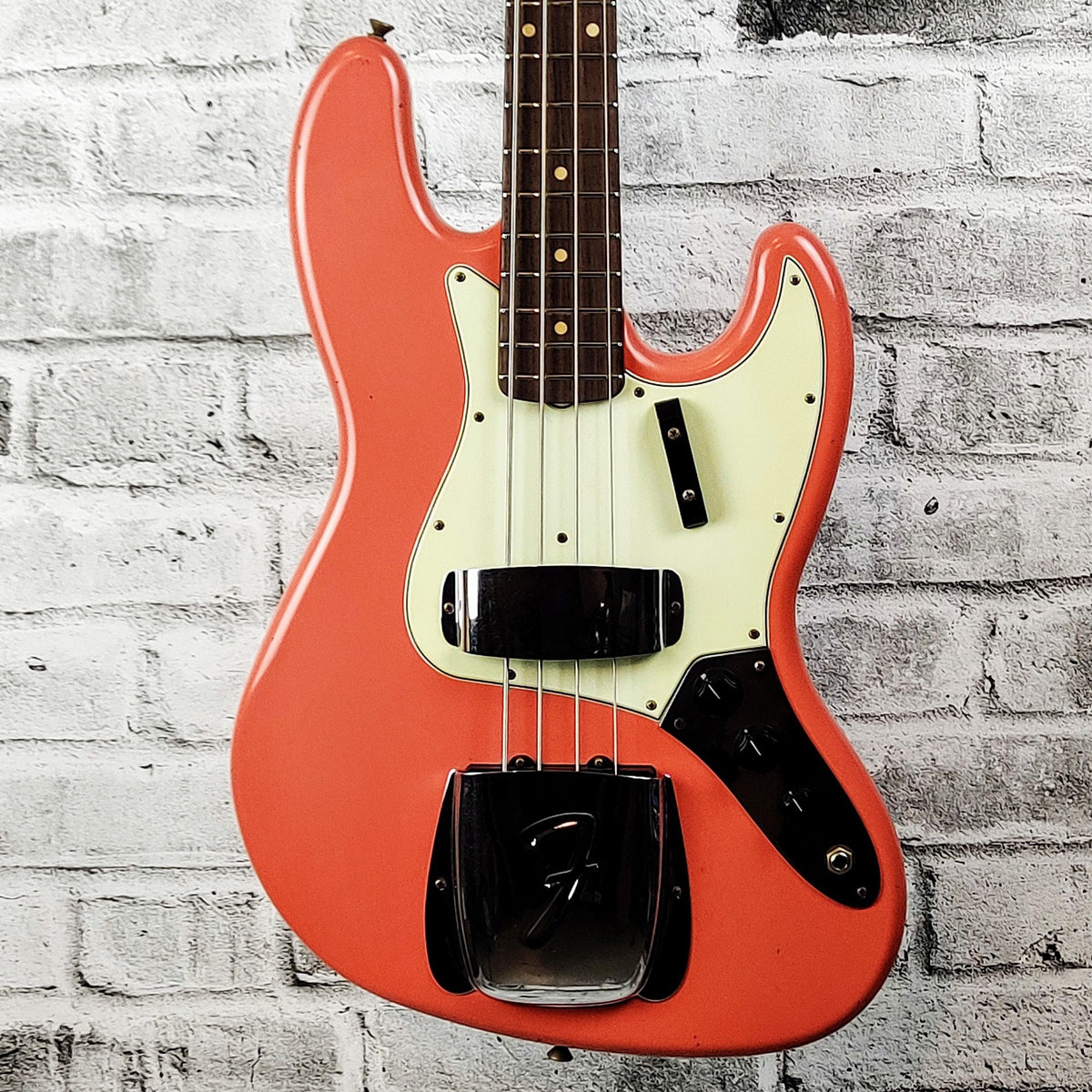 Fender Custom Shop S20 Limited Edition 64 Jazz Bass Journeyman Relic - Super Faded Aged Tahitian Coral