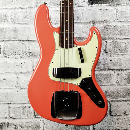 Fender Custom Shop S20 Limited Edition 64 Jazz Bass Journeyman Relic - Super Faded Aged Tahitian Coral