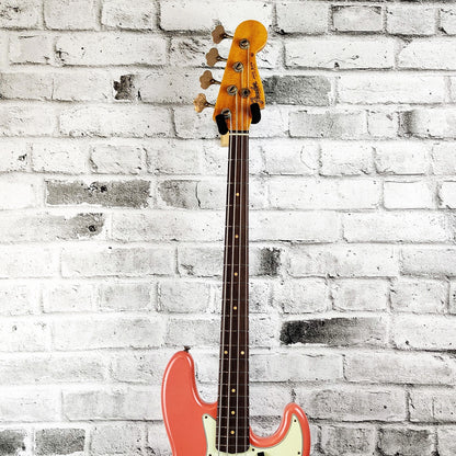 Fender Custom Shop S20 Limited Edition 64 Jazz Bass Journeyman Relic - Super Faded Aged Tahitian Coral