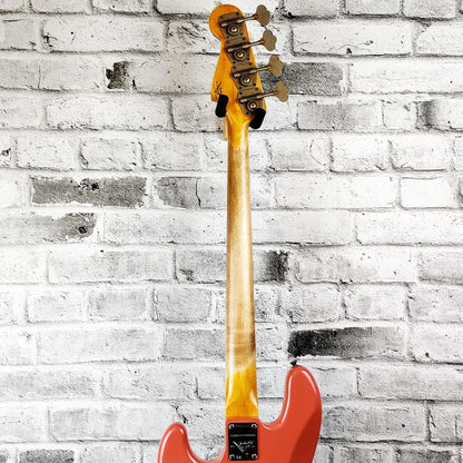Fender Custom Shop S20 Limited Edition 64 Jazz Bass Journeyman Relic - Super Faded Aged Tahitian Coral