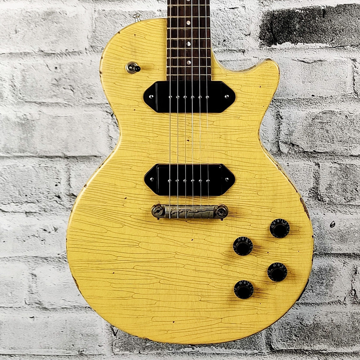 Heritage H-137 Solid Body Guitar Artisan Aged Special Run w/case - TV Yellow