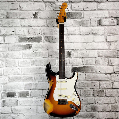 Fender Custom Shop 1959 Stratocaster Heavy Relic, Rosewood Fingerboard - Faded Aged Chocolate 3-Color Sunburst