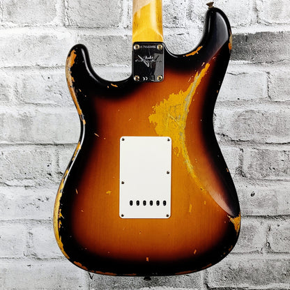 Fender Custom Shop 1959 Stratocaster Heavy Relic, Rosewood Fingerboard - Faded Aged Chocolate 3-Color Sunburst