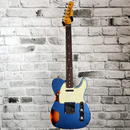 Fender Custom Shop 1960 Telecaster Custom Heavy Relic - Aged Lake Placid Blue over Chocolate 3-Colour Sunburst