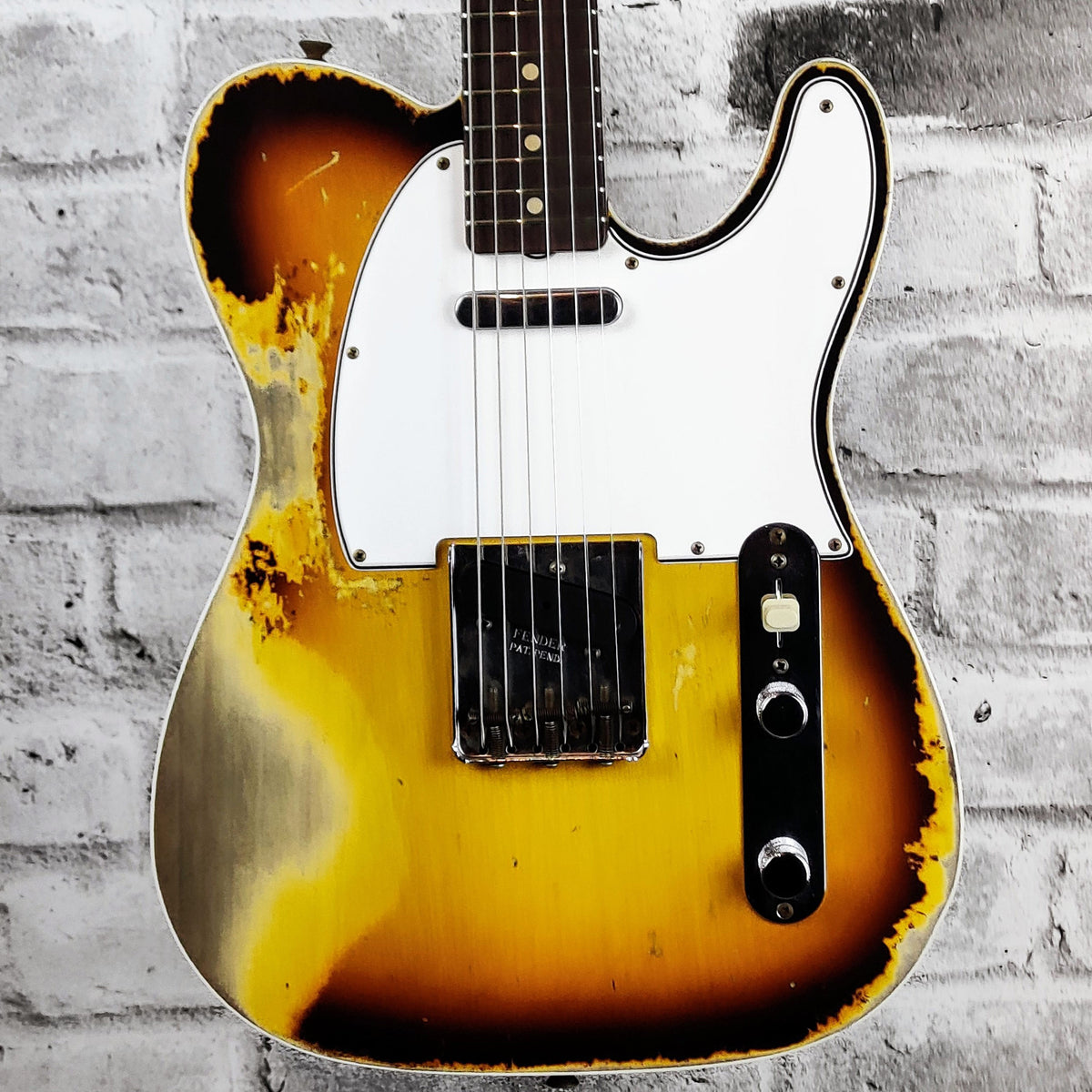 FENDER Custom Shop 1959 Telecaster Custom - Super Heavy Relic Faded/Aged Chocolate 3-Color Sunburst