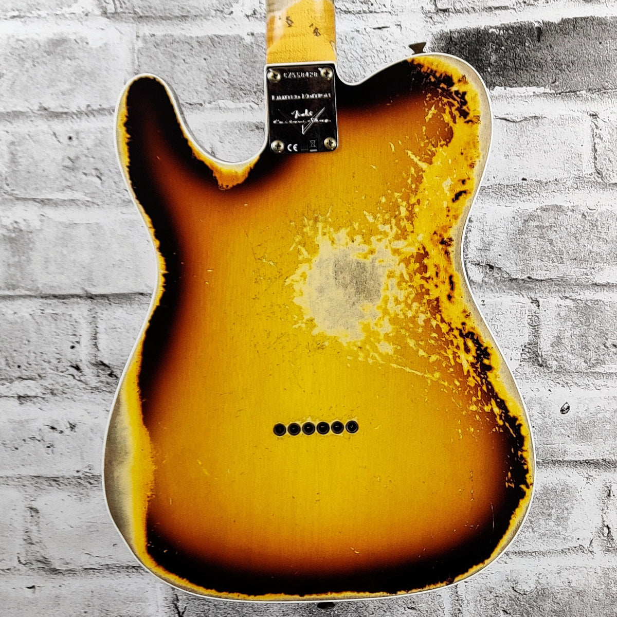 FENDER Custom Shop 1959 Telecaster Custom - Super Heavy Relic Faded/Aged Chocolate 3-Color Sunburst
