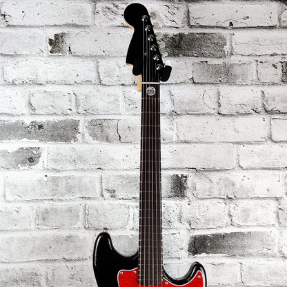 Fender Custom Shop Fender Play Foundation MusicMaster NOS Masterbuilt, One Of A Kind, by Jason Smith - Black with Red & Silver Sparkle