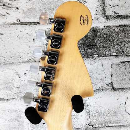 Fender Custom Shop Fender Play Foundation MusicMaster NOS Masterbuilt, One Of A Kind, by Jason Smith - Black with Red & Silver Sparkle