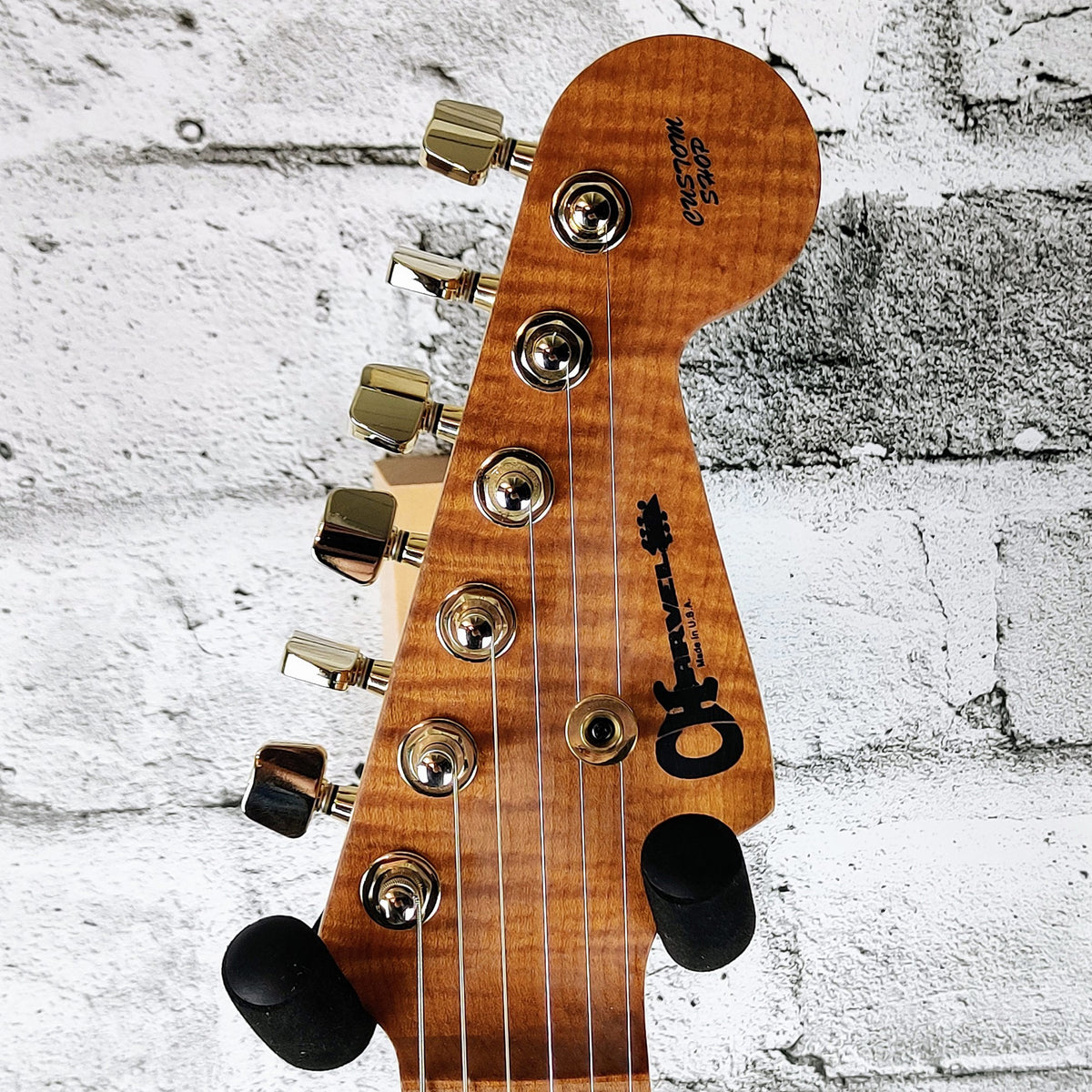 Charvel Prestige Custom Shop, Master Built, One Of A Kind,  Flamed Ash San Dimas San Dimas HS Electric Guitar - Trans Green Gloss