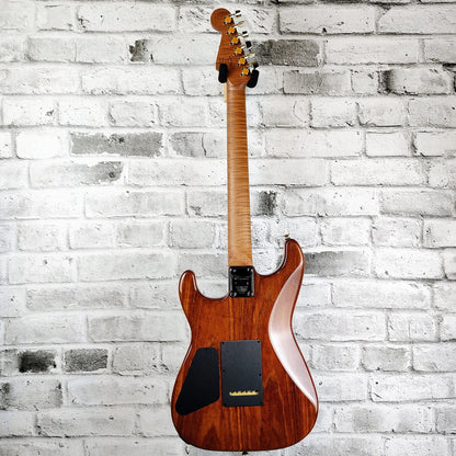 Charvel Prestige Custom Shop, Master Built, One Of A Kind,  Flamed Ash San Dimas San Dimas HS Electric Guitar - Trans Green Gloss