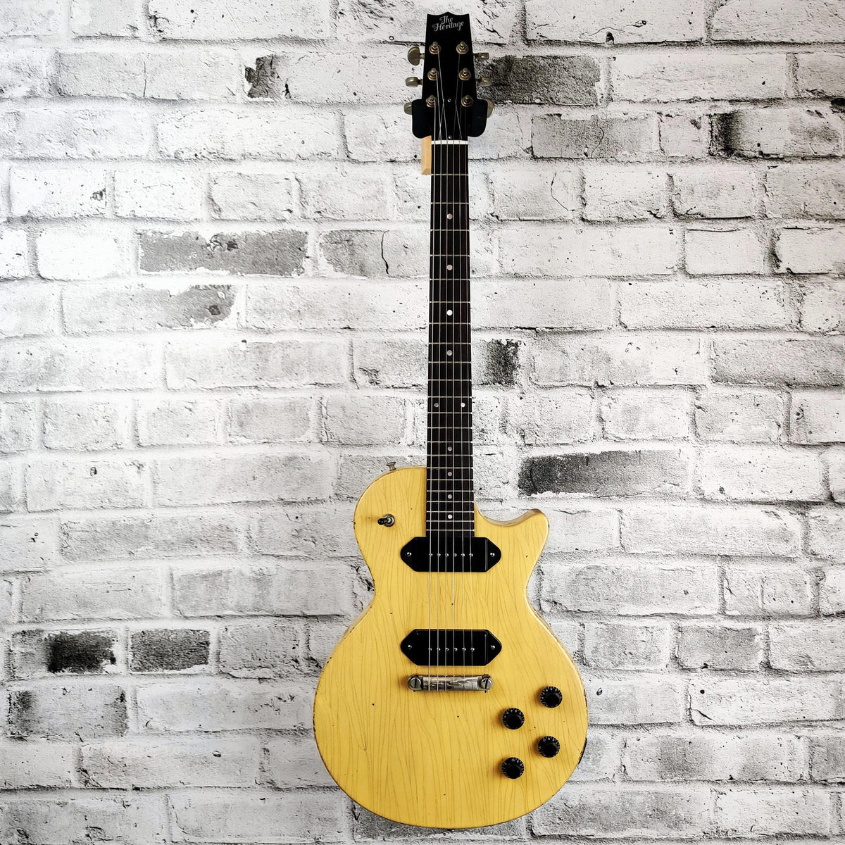 Heritage H-137 Solid Body Guitar Artisan Aged Special Run w/case - TV Yellow