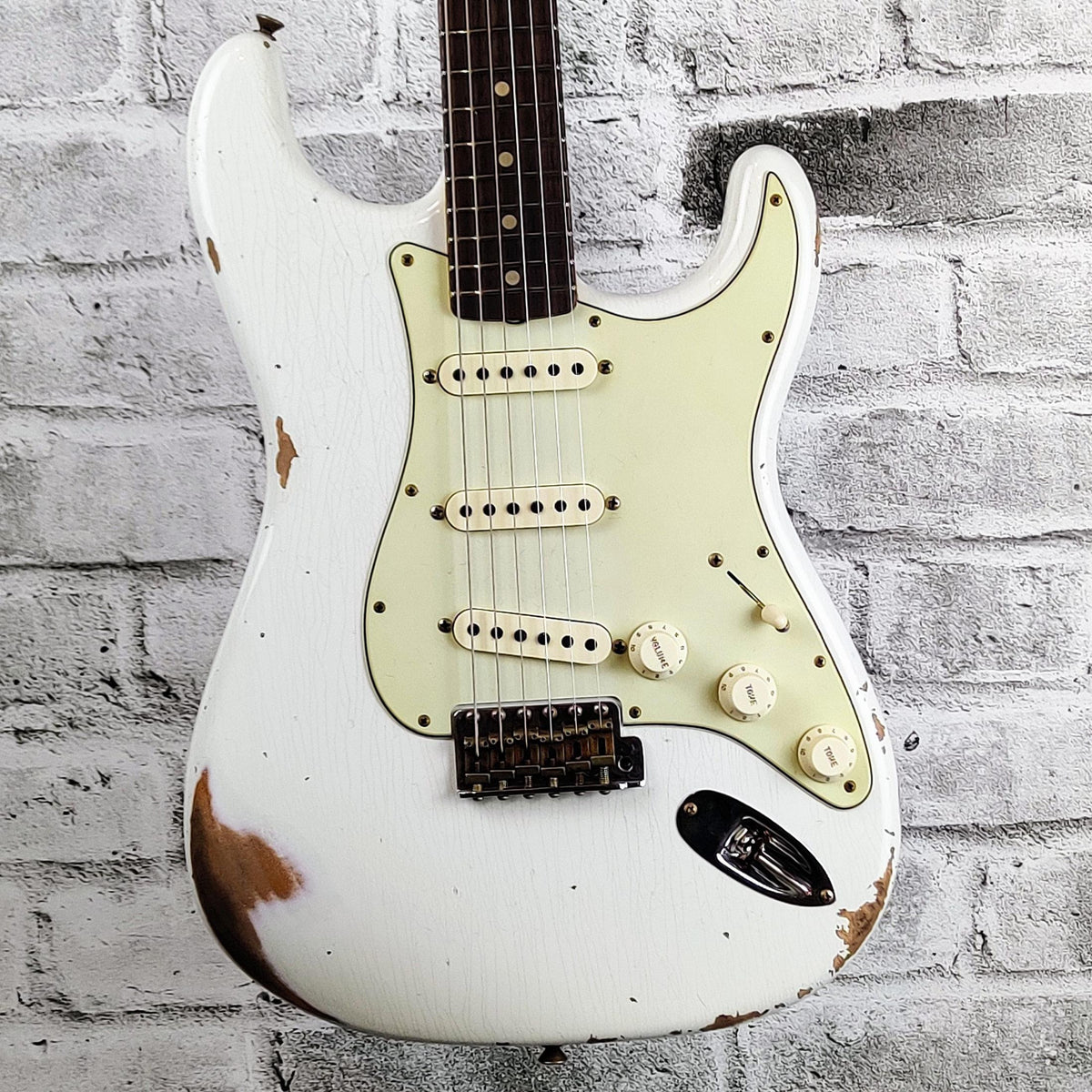 Fender Custom Shop Limited Edition 63 Strat - Heavy Relic - Aged Olympic White