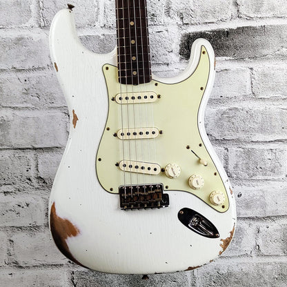 Fender Custom Shop Limited Edition 63 Strat - Heavy Relic - Aged Olympic White