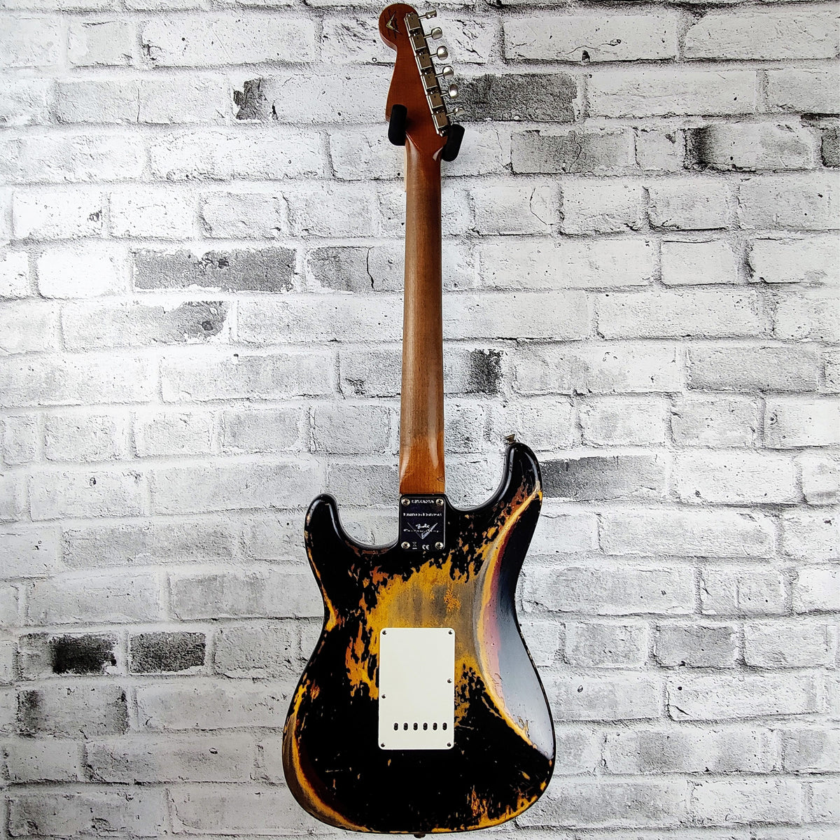 Fender Custom Shop Limited Edition 60/63 Stratocaster Electric Guitar Heavy Relic - Aged Black over 3-Tone Sunburst