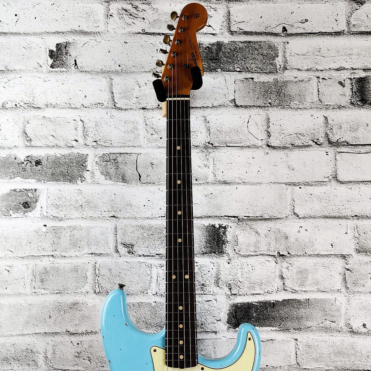 Fender Custom Shop Limited Edition 1963 Stratocaster Heavy Relic, Faded Aged Daphne Blue