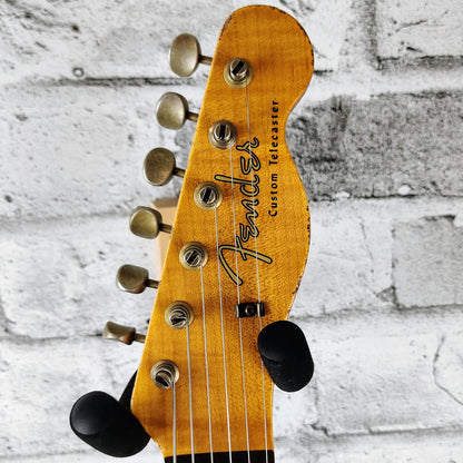Fender Custom Shop 1960 Telecaster Custom Heavy Relic, Aged Olympic White over 3 Colour Sunburst