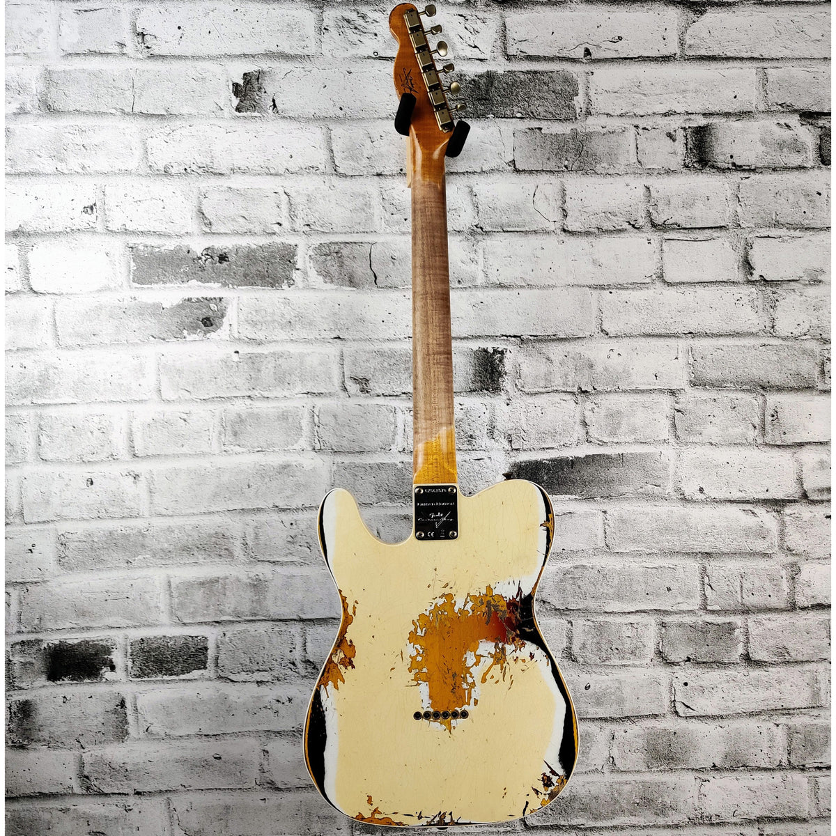 Fender Custom Shop 1960 Telecaster Custom Heavy Relic, Aged Olympic White over 3 Colour Sunburst