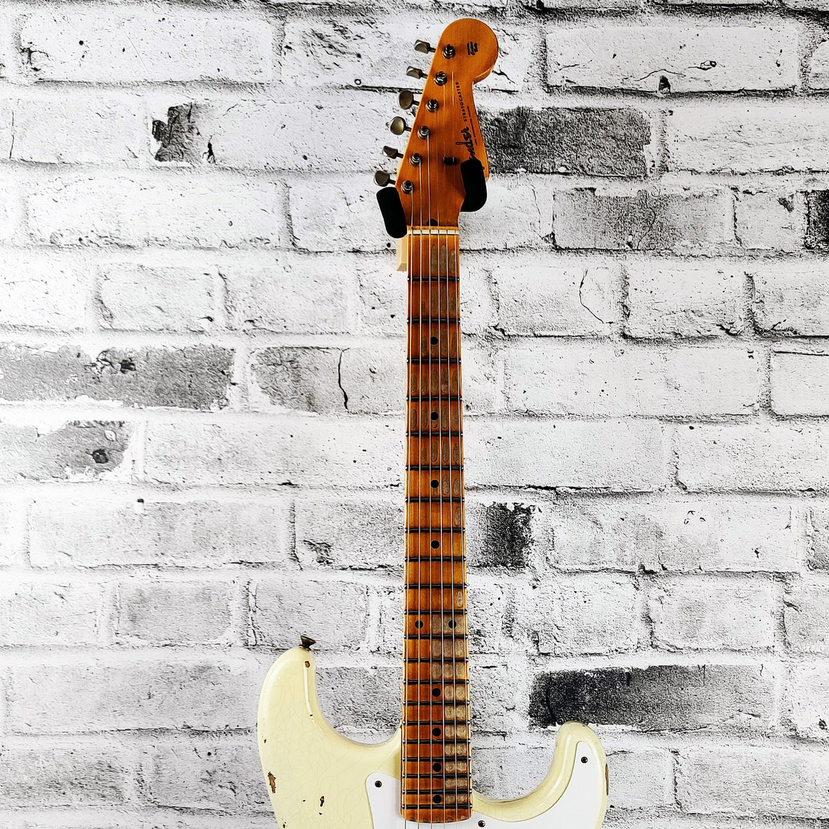Fender Custom Shop Limited Edition 1956 Stratocaster, Heavy Relic Aged, Vintage White over 2-Tone Sunburst