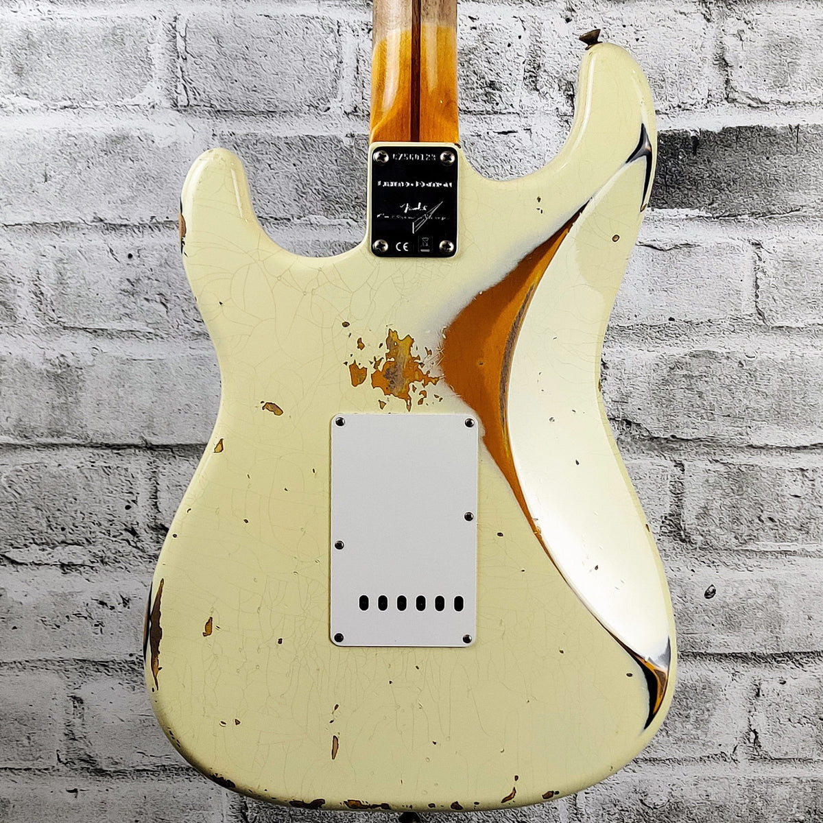 Fender Custom Shop Limited Edition 1956 Stratocaster, Heavy Relic Aged, Vintage White over 2-Tone Sunburst