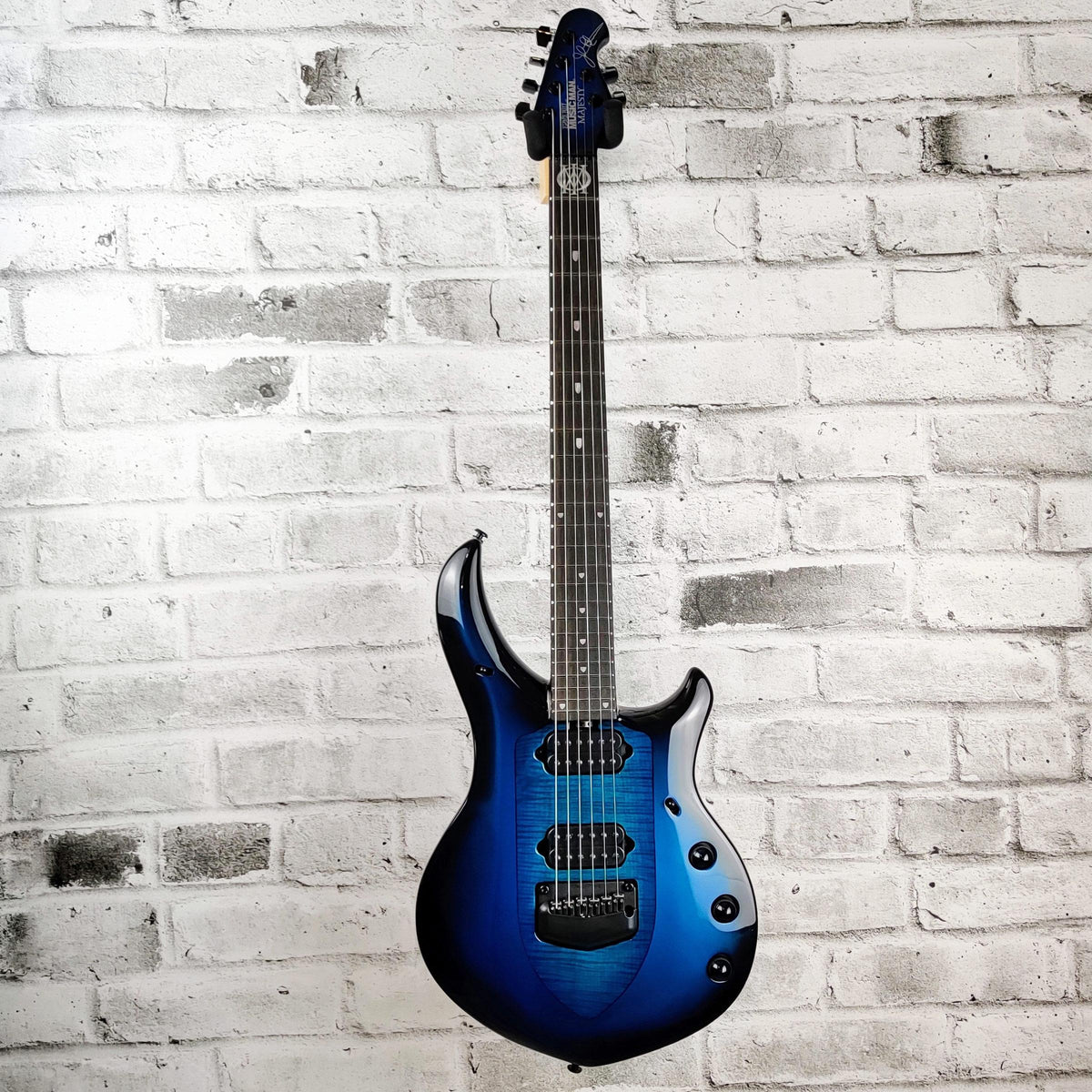 Ernie Ball Music Man John Petrucci Majesty Guitar, Ebony Fretboard, Titan Blue