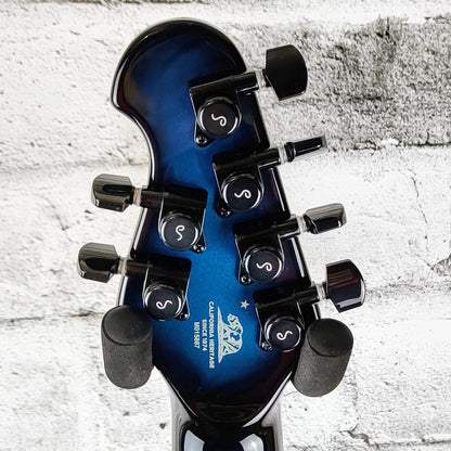 Ernie Ball Music Man John Petrucci Majesty Guitar, Ebony Fretboard, Titan Blue