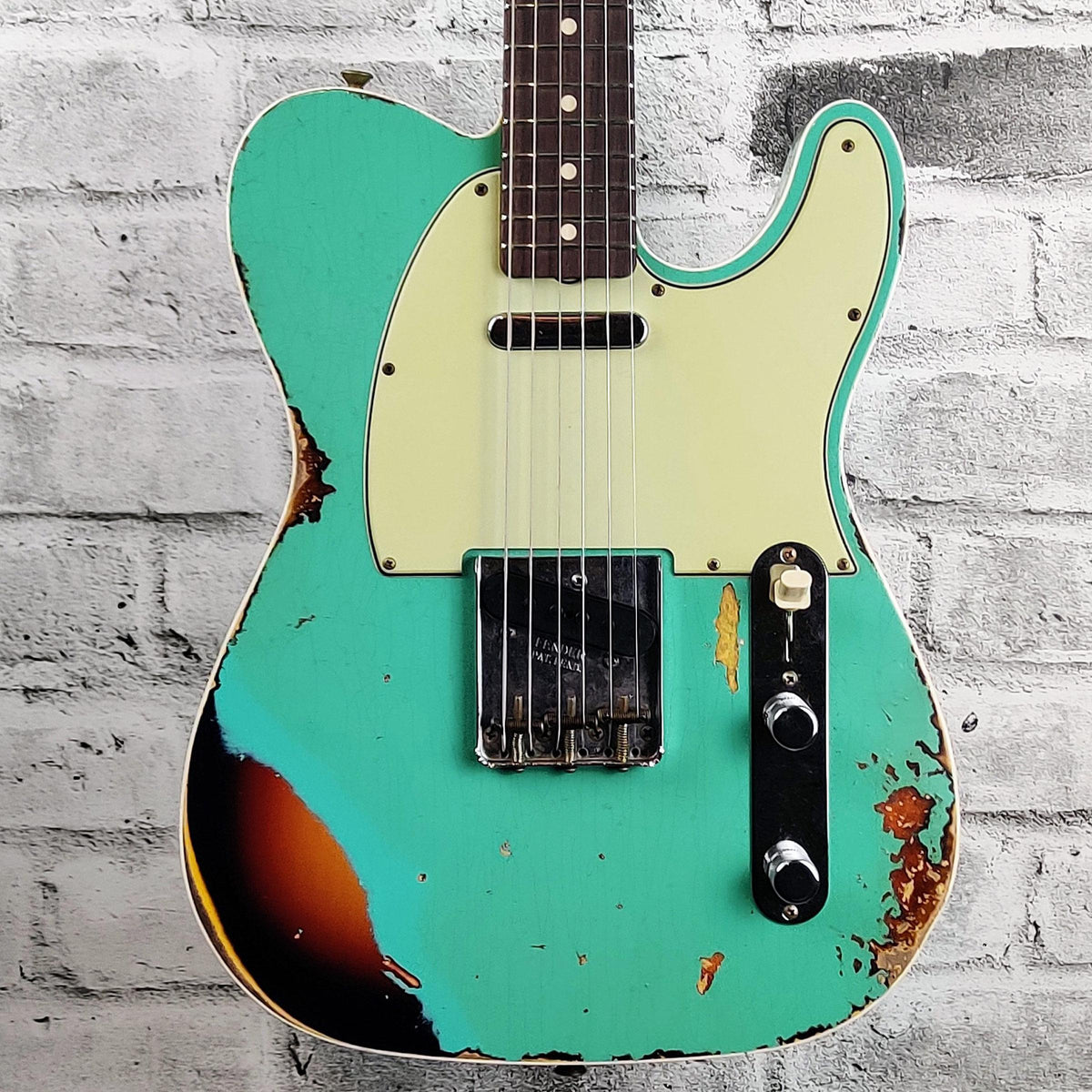 Fender Custom Shop LTD 60 Telecaster Custom Heavy Relic, Aged Seafoam Green over 3 color Sunburst