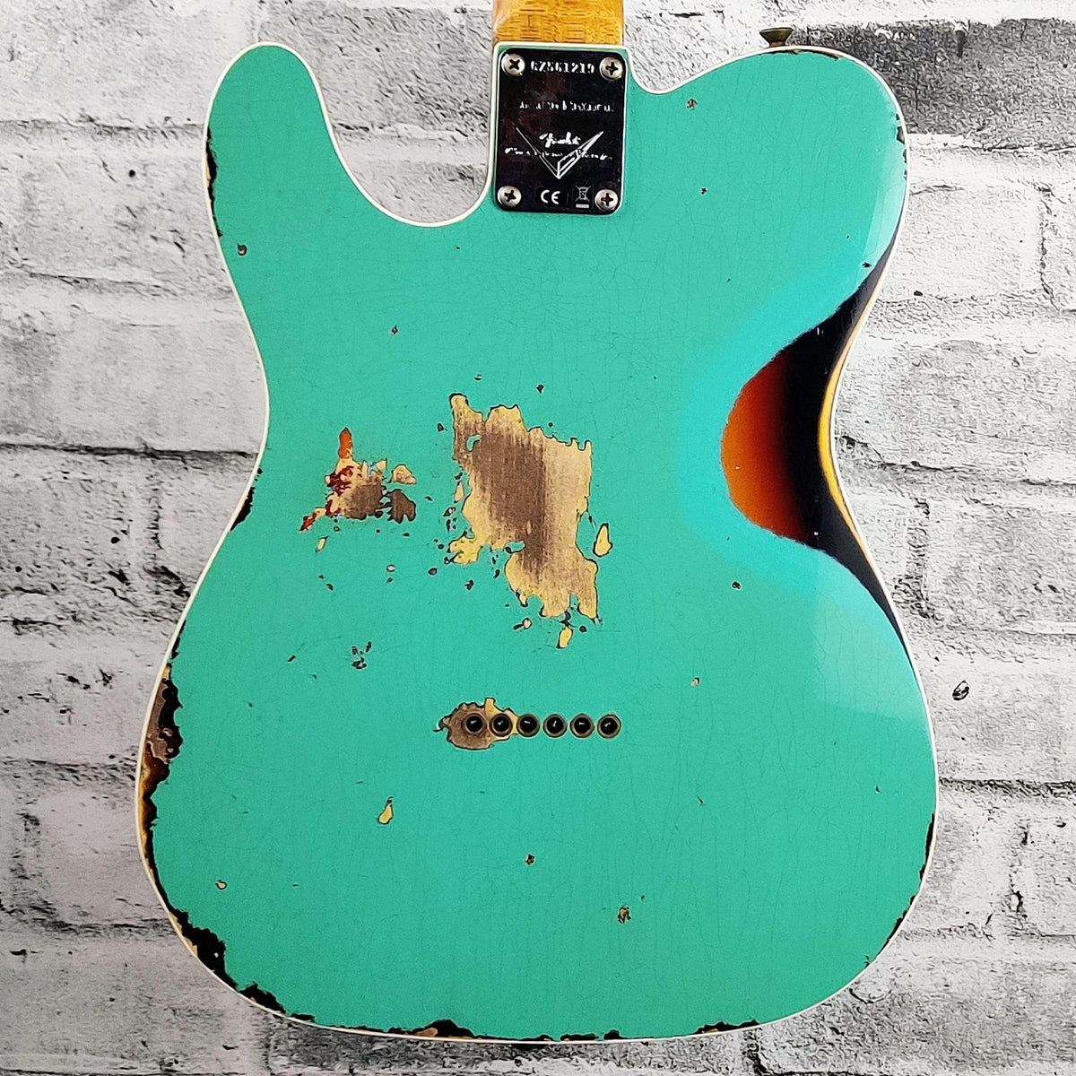 Fender Custom Shop LTD 60 Telecaster Custom Heavy Relic, Aged Seafoam Green over 3 color Sunburst