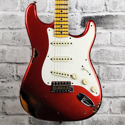 Fender Custom Shop Ltd 56 Stratocaster Heavy Relic – Super Faded Aged Candy Apple Red over 2-Tone Sunburst