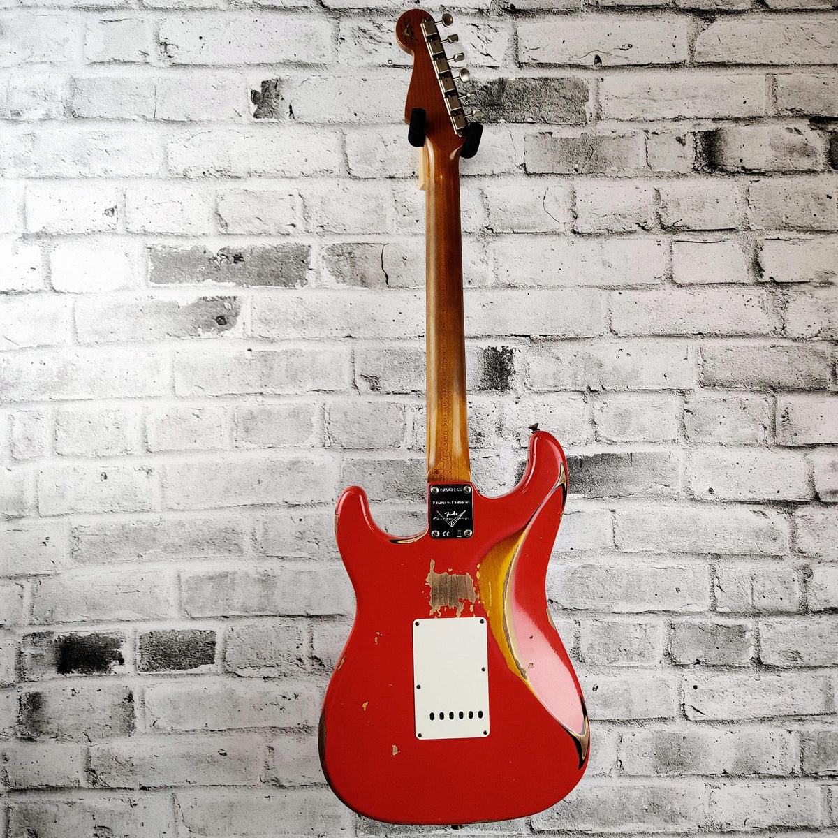 Fender Custom Shop Limited Edition '61 Stratocaster, Heavy Relic, Aged Fiesta Red Over 3-Colour Sunburst