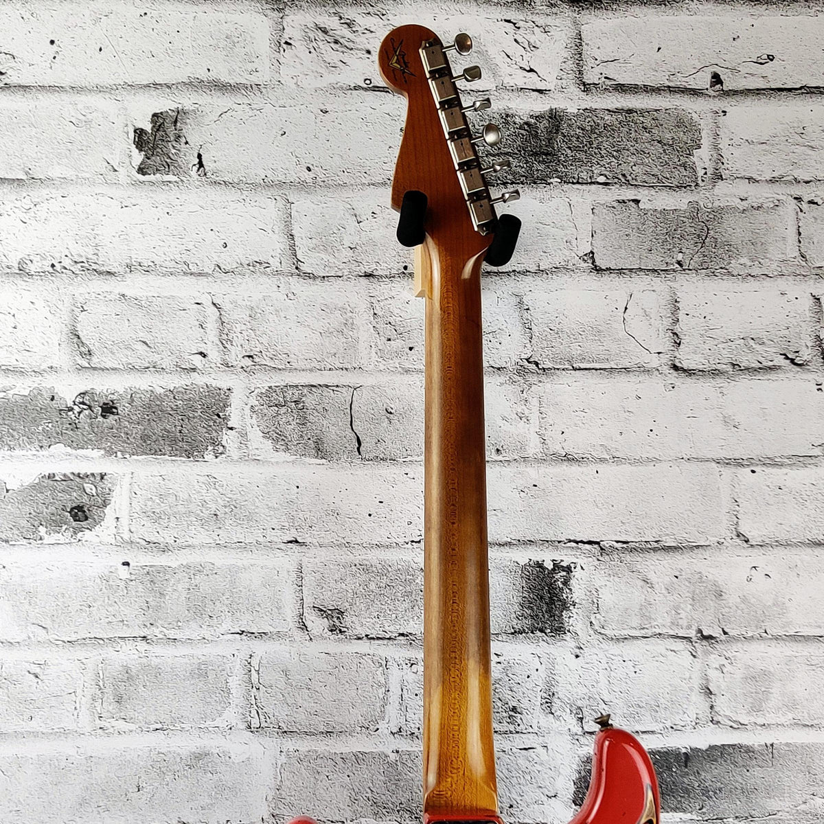 Fender Custom Shop Limited Edition '61 Stratocaster, Heavy Relic, Aged Fiesta Red Over 3-Colour Sunburst