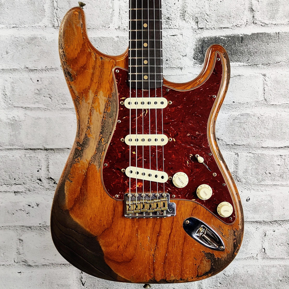 Fender Custom Shop Limited Edition Roasted '61 Strat Super Heavy Relic, Flat-Lam Rosewood Fingerboard, Aged Natural