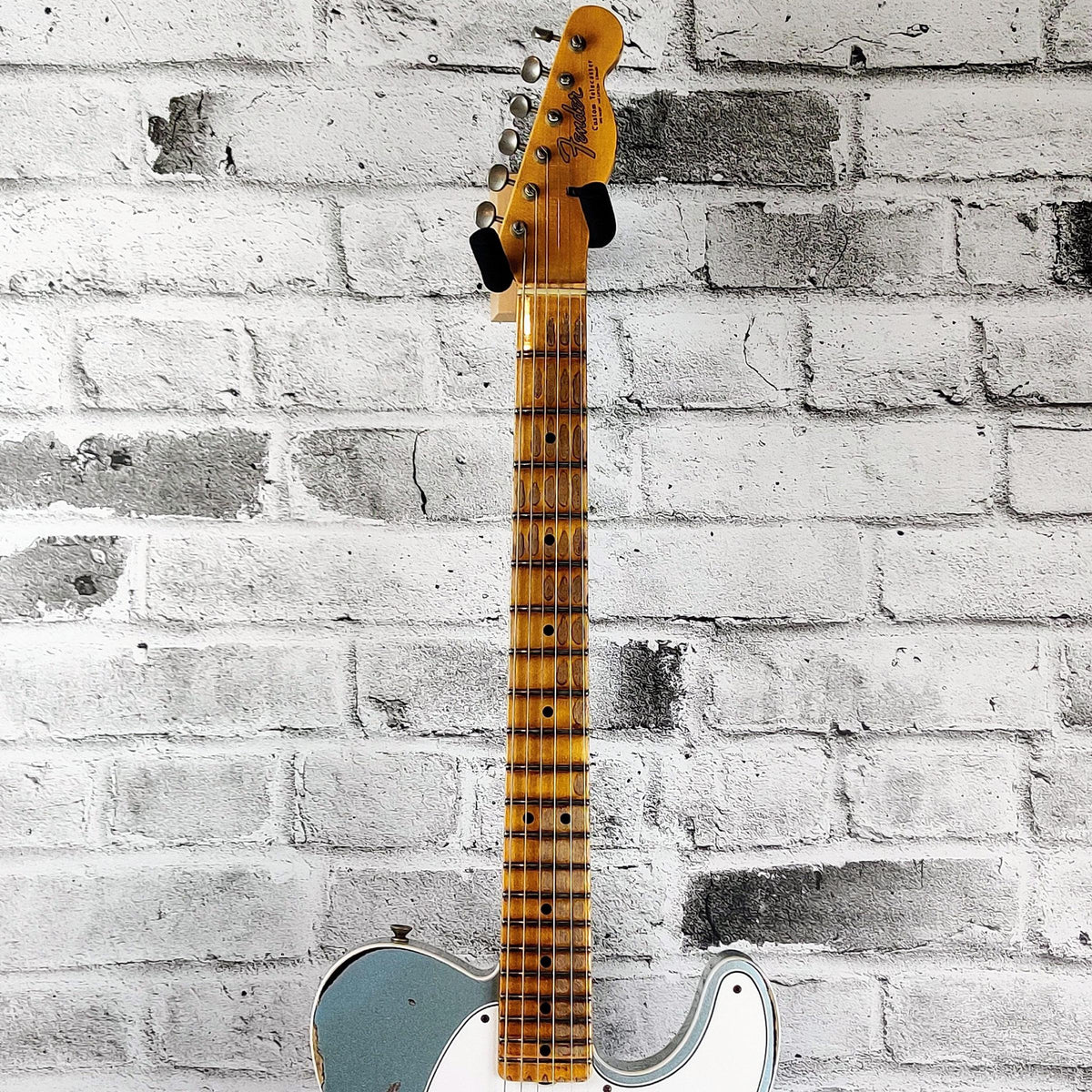 fender Custom Shop Limited 1965 Telecaster Custom Heavy Relic, Aged Firemist Silver Over 3-Tone Sunburst