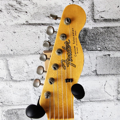 fender Custom Shop Limited 1965 Telecaster Custom Heavy Relic, Aged Firemist Silver Over 3-Tone Sunburst