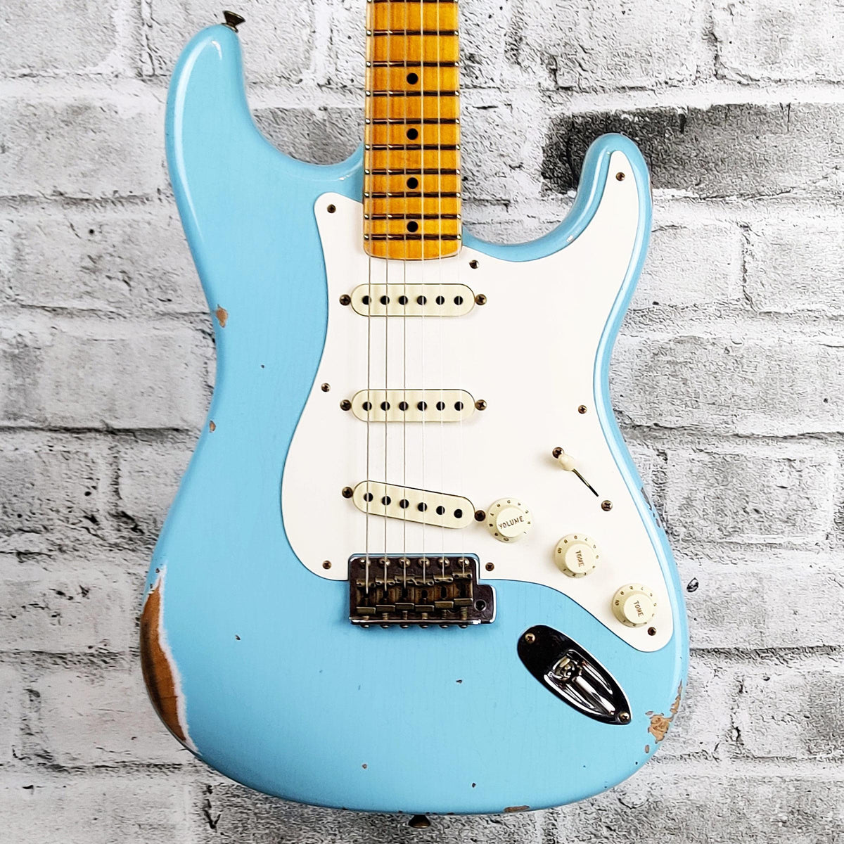 Fender Custom Shop Limited edition '57 Stratocaster Relic, Faded Aged Daphne Blue