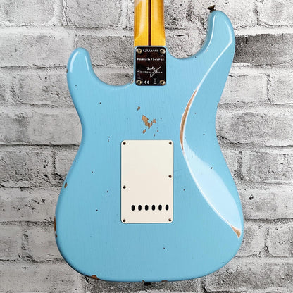 Fender Custom Shop Limited edition '57 Stratocaster Relic, Faded Aged Daphne Blue