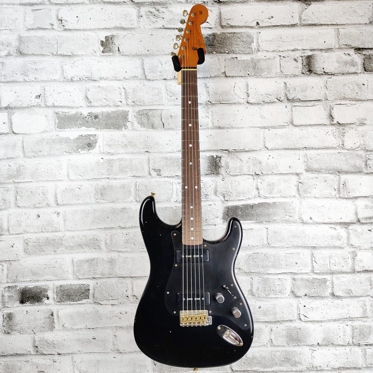 Fender Custom Shop Limited Edition Dual P90 Strat Journeyman Relic - Aged Black