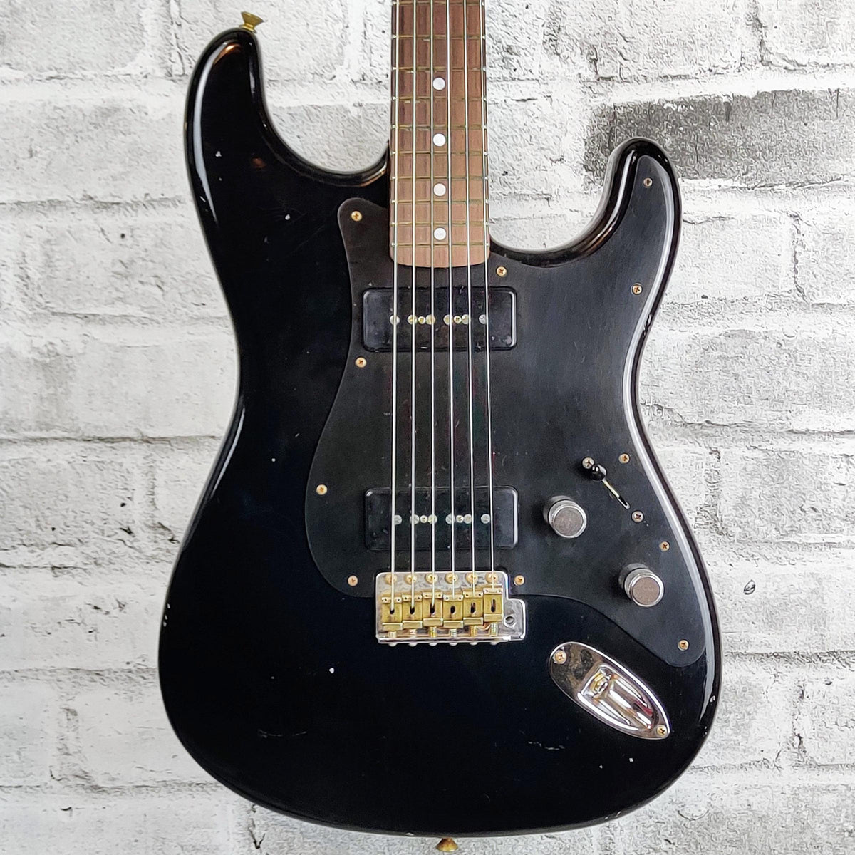 Fender Custom Shop Limited Edition Dual P90 Strat Journeyman Relic - Aged Black