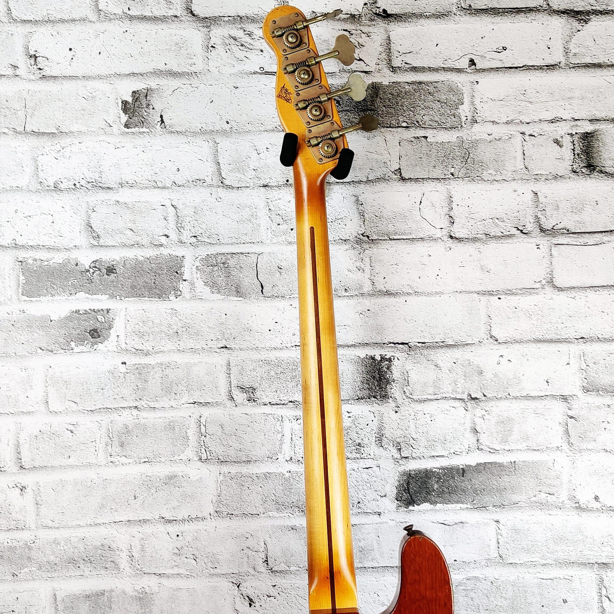 Fender Custom Shop Master Built Precision Bass Journeyman Relic, Black Top/Tobacco Back and Sides