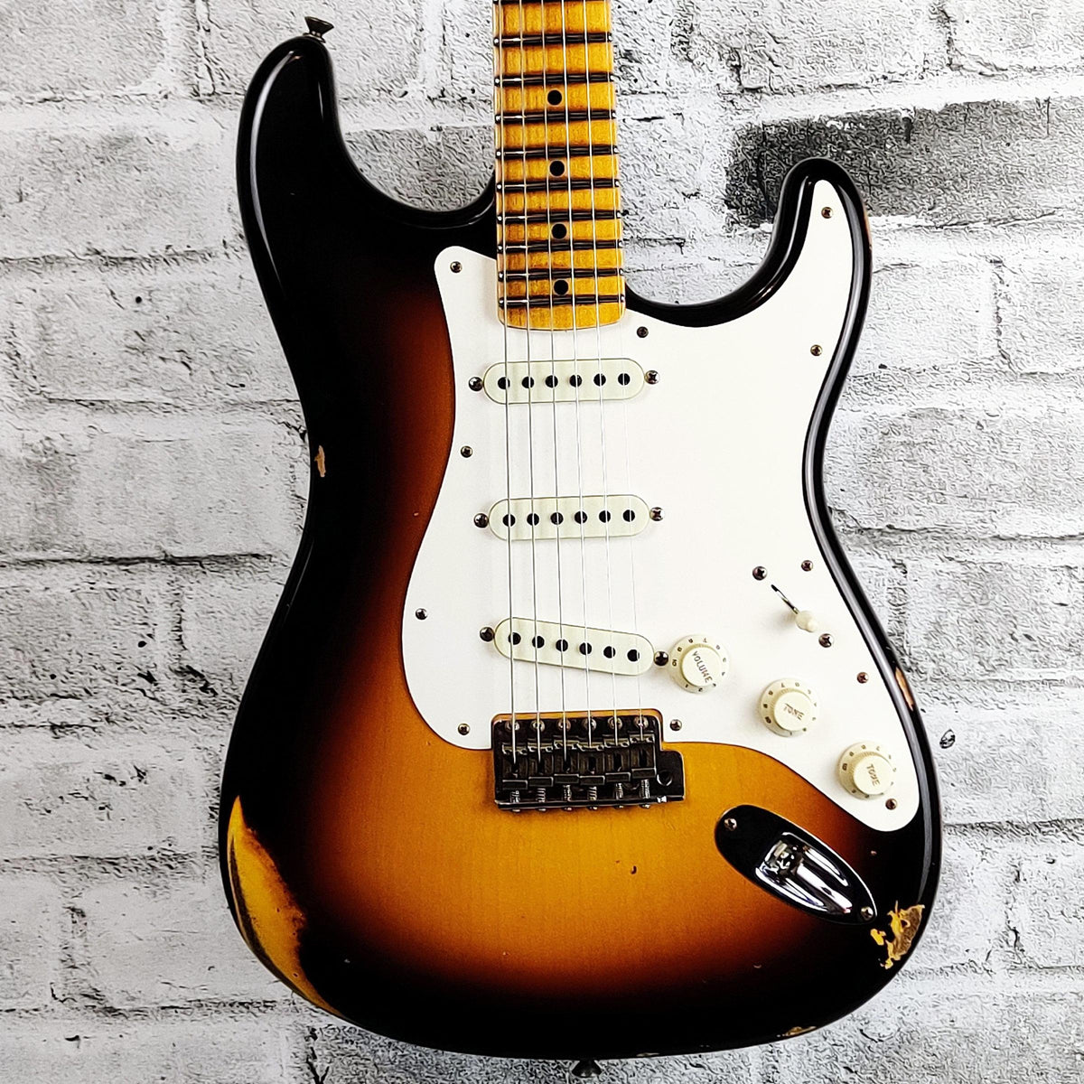Fender Custom Shop Limited Edition Fat 50s Strat Relic, 1-Piece Maple Neck, Wide Fade Chocolate 2-Color Sunburst