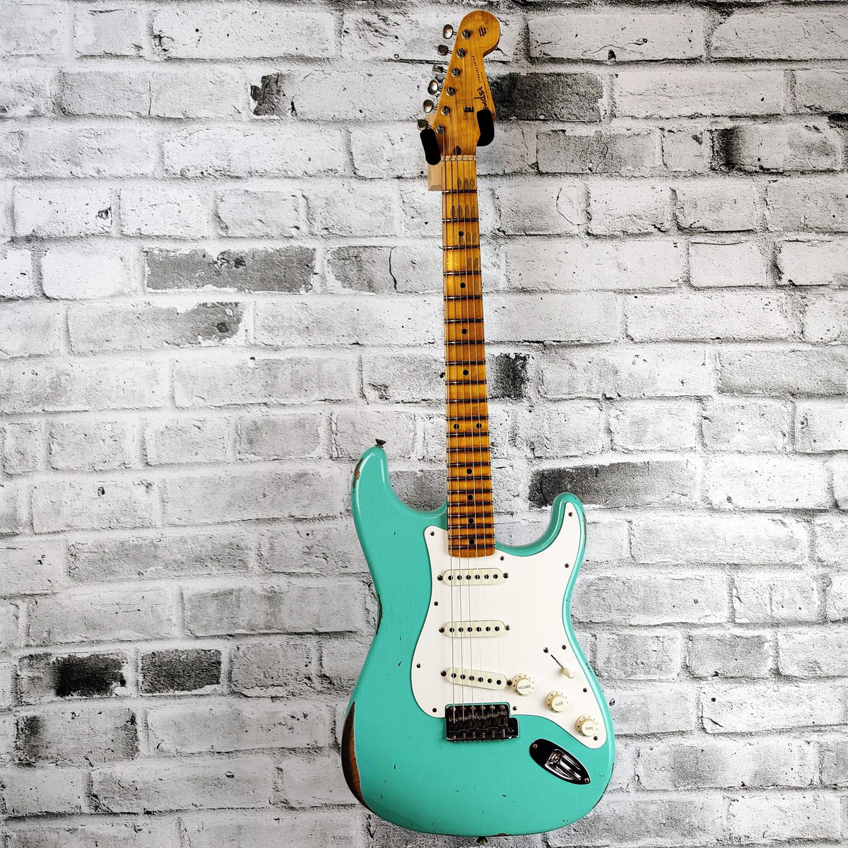 Fender Custom Shop  Limited Edition Fat 50s Strat Relic, 1-Piece Maple Neck, Super Faded Aged Sea Foam Green