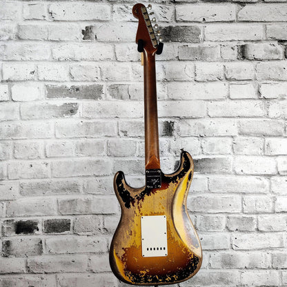 Fender Custom Shop  Limited Edition Roasted '61 Strat Super Heavy Relic, Flat-Lam Rosewood Fingerboard, Aged 3-Color Sunburst