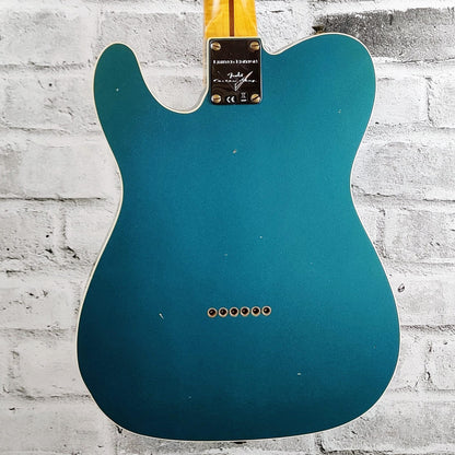 Fender Custom Shop Limited Edition 50s Twisted Tele Custom Journeyman Relic, 1-Piece 2A Flame Maple Neck, Aged Ocean Turquoise