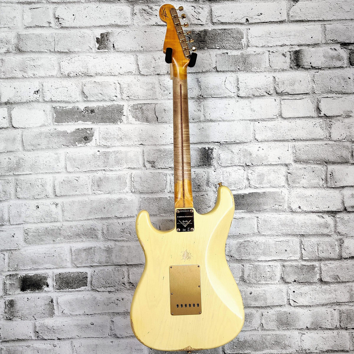 Fender Custom Shop Limited Edition '55 Bone Tone Strat Relic, 2A Flame Maple Fingerboard, Aged Honey Blonde with Gold Hardware