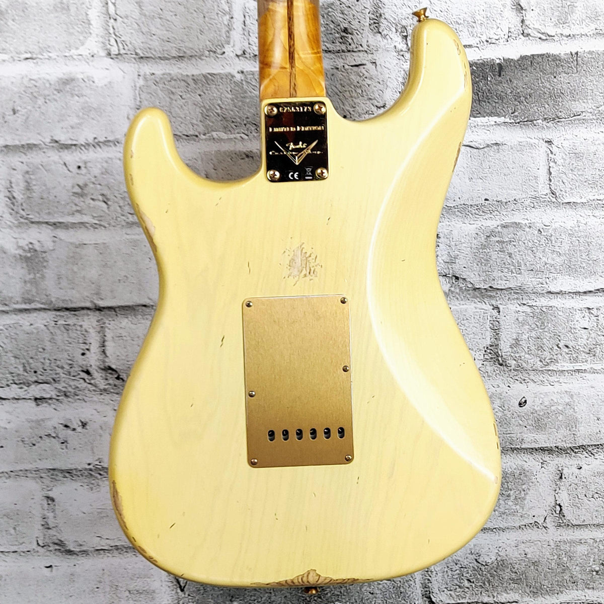 Fender Custom Shop Limited Edition '55 Bone Tone Strat Relic, 2A Flame Maple Fingerboard, Aged Honey Blonde with Gold Hardware