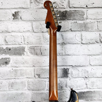 Fender Custom Shop  Limited Edition Roasted '61 Strat Super Heavy Relic, Flat-Lam Rosewood Fingerboard, Aged Black over 3-Color Sunburst