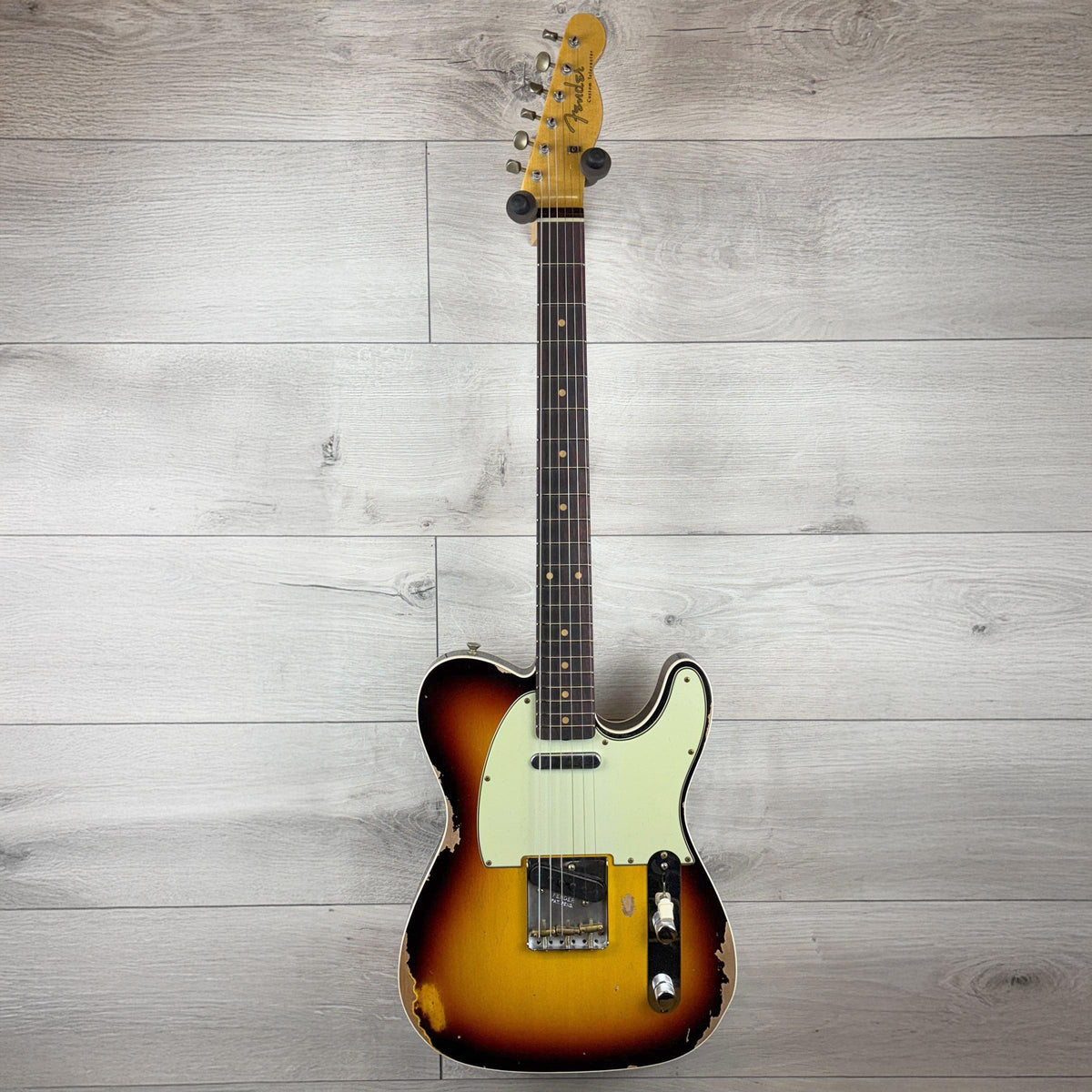 FENDER Custom Shop 1960 Telecaster Custom Heavy Relic, 3A Rosewood Fingerboard, Super Faded Aged Chocolate 3-Color Sunburst