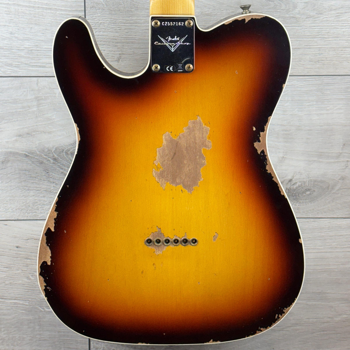 FENDER Custom Shop 1960 Telecaster Custom Heavy Relic, 3A Rosewood Fingerboard, Super Faded Aged Chocolate 3-Color Sunburst